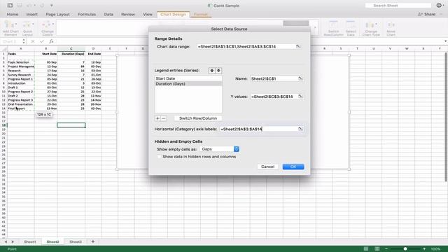 How to make Gantt Chart in Microsoft Office Excel Mac ver 15.26 смотреть онлайн