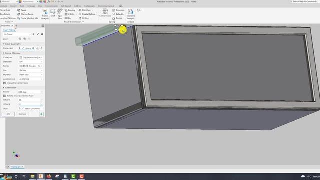 Autodesk Inventor Frame Generator смотреть онлайн