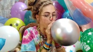 100 BALLOON CHALLENGE | Filling My Room With BALLOONS | Pop and Warning | Part 2