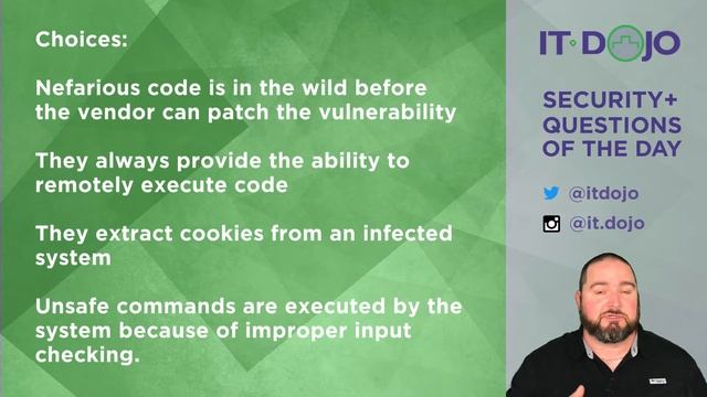 Security+ Practice Questions of the Day from IT Dojo - #22 - Hashing Algorithms & Zero Day Exploit смотреть онлайн