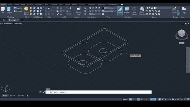 AutoCAD 3D Modeling of Kitchen Sink смотреть онлайн