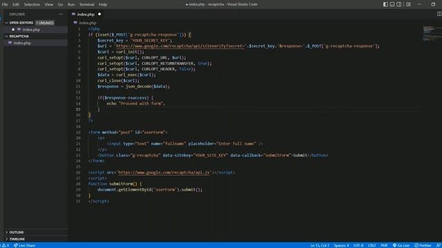 Integrate Google Invisible reCAPTCHA with PHP смотреть онлайн