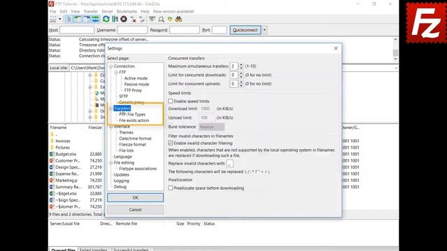 FileZilla How to Configure Speed Limits смотреть онлайн