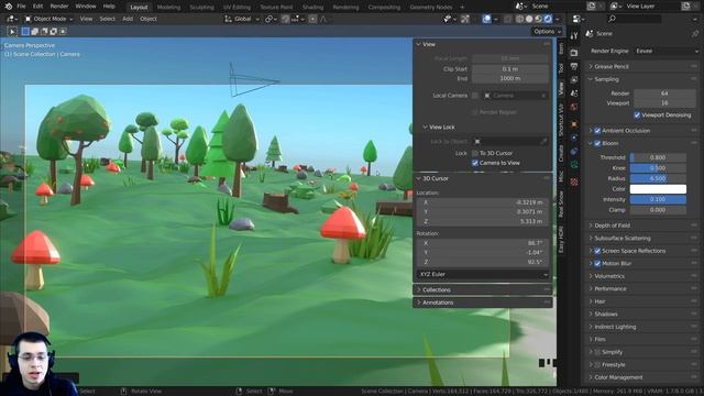 How to Use the Camera in Blender (Tutorial) смотреть онлайн