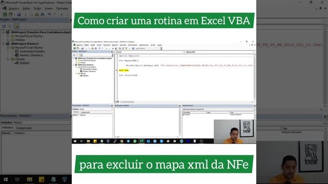 Como criar uma rotina em Excel VBA para excluir o mapa xml da NFe смотреть онлайн