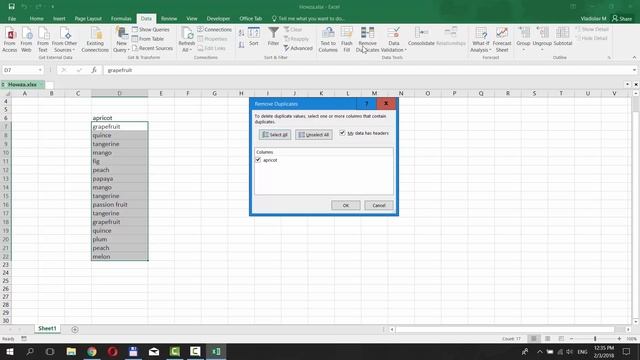 How to Remove Duplicate Words in Excel | How to Delete Duplicate Words in Excel смотреть онлайн