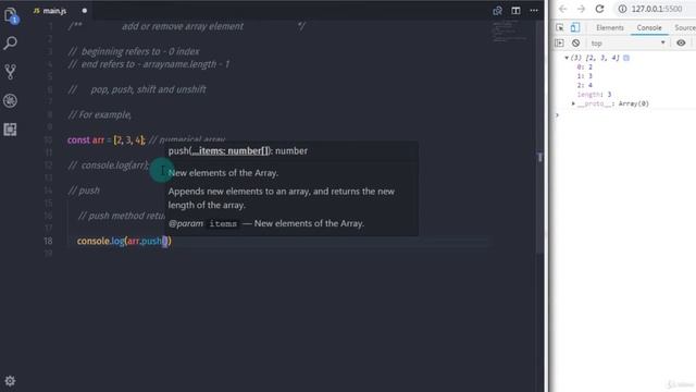 Part - 41 Adding and removing array element from Array смотреть онлайн