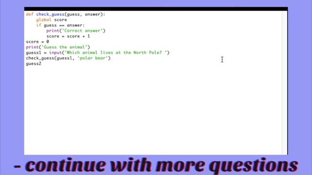 Python Tutorial: Animal Quiz by Mahima Shah смотреть онлайн