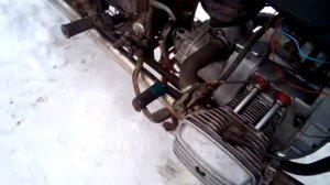 Первый успешный запуск двигателя после капиталки Днепр 11.