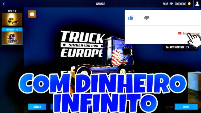 Truck Simulator pro Europe com dinheiro infinito смотреть онлайн