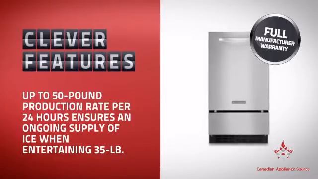 KitchenAid KUIC18NNXS Built-in Under Counter Ice Maker смотреть онлайн