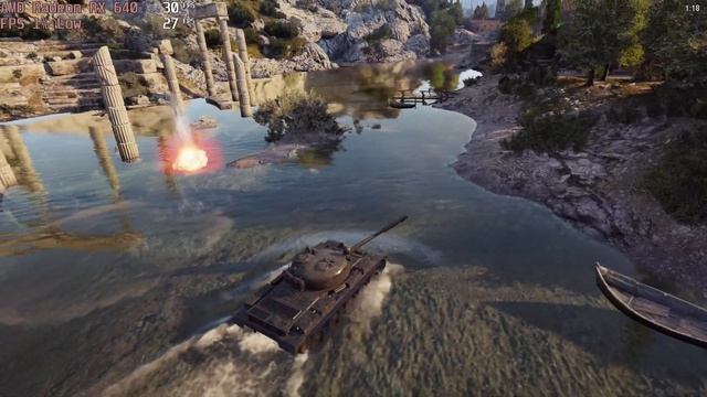 ? AMD Radeon RX 640 - World of Tanks gameplay benchmarks (1080p) смотреть онлайн