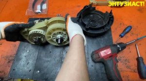 Ремонт электрической газонокосилки Makita ELM3720