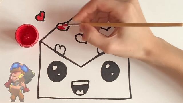 How to draw envelope / Как нарисовать конверт / Konvert qanday chiziladi смотреть онлайн