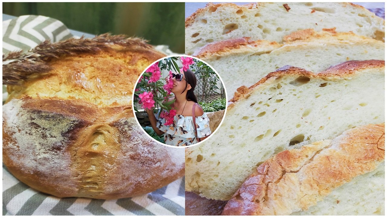 Домашний ХЛЕБ как в деревенской пекарне! Без замеса. Из трех ингредиентов, с хрустящей корочкой!