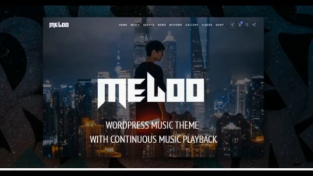 Meloo - Music Producers, DJ & Events Theme for WordPress смотреть онлайн