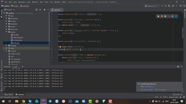 Laravel работа с маршрутами (routing) смотреть онлайн