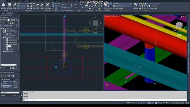 [AP3D] PIPE RACK PIPING-8 (Autocad Plant 3D Tutorial - Piping-4) смотреть онлайн