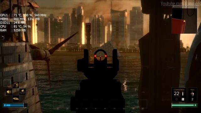 Deus Ex Mankind Divided on HP Pavilion 15-ab032TX, Med Setting 720p, Core i5 5200u + Nvidia 940m смотреть онлайн