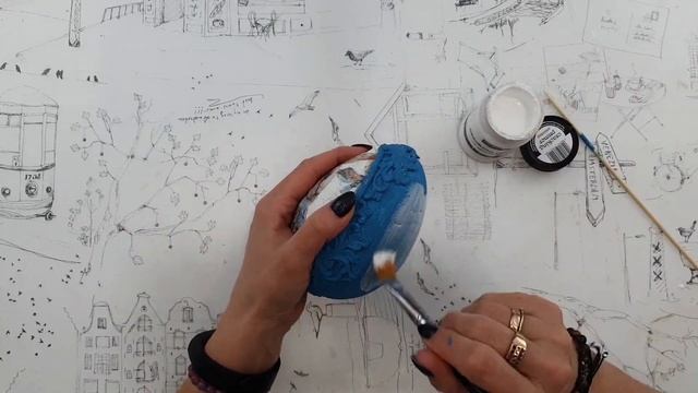 Decoupage ? Egg With A Hare ? DIY Tutorial...