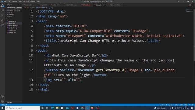 What Can JavaScript Do? | avaScript Can Change HTML Attribute Values смотреть онлайн