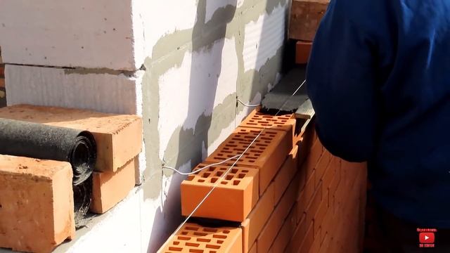 Дом с Нуля Часть 8 Продолжение Процесса Кладки облицовочного кирпича смотреть онлайн