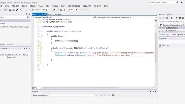 Create Login Window with User Authentication with Sql Server and C# смотреть онлайн