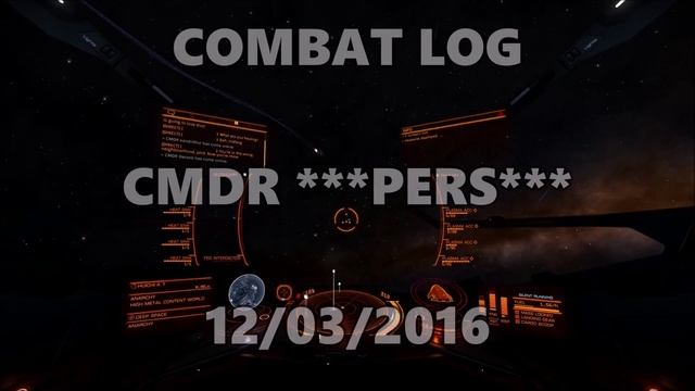 Elite Dangerous - Combat Log CMDR ***PERS*** 2016 03 12 [CMDR Jun!0r] смотреть онлайн
