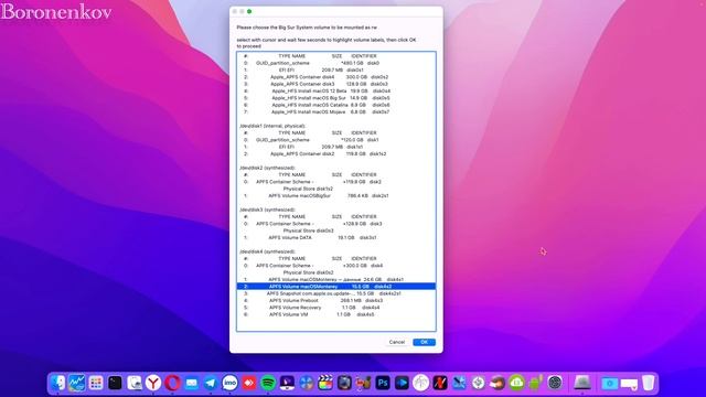 ПРОБЛЕМЫ МОНТИРОВАНИЯ СИСТЕМЫ НА ЗАПИСЬ / MACOS BIG SUR / MACOS MONTEREY / HACKINTOSH! смотреть онлайн