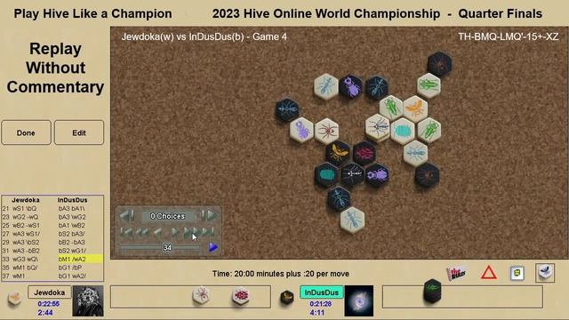 Game 4 - Jewdoka vs IndusDus - Quarter Finals 2023 Hive Online World Championship смотреть онлайн