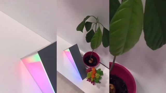 Треугольный модульный светильник с эффектом бесконечности смотреть онлайн