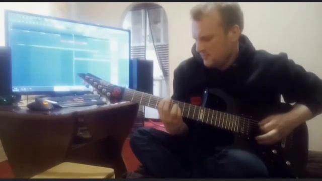 Струны калибра 13-74. Строй гитары DropG. Тест 1. #classicalХачmetal #guitar #metal