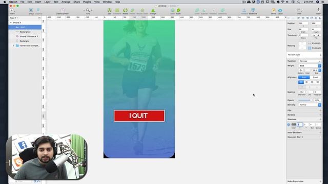 Sketch - A runner app design смотреть онлайн