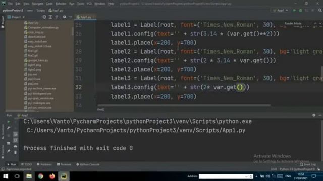 Python tkinter + Math Circle formula (Automate answer) смотреть онлайн
