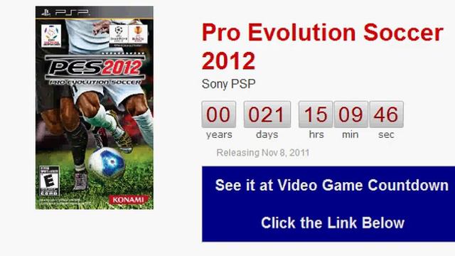 Pro Evolution Soccer 2012 PSP Countdown смотреть онлайн