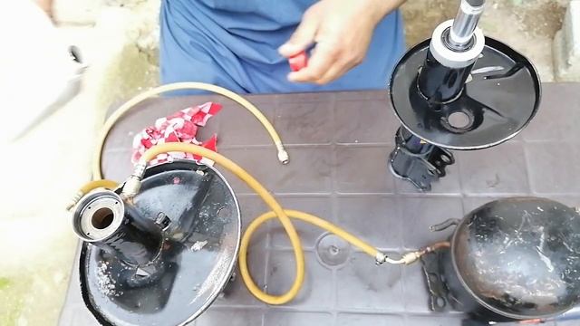 How to replace hydraulic in shock absorbers and gas filling/Urdu/Hindi-HD смотреть онлайн