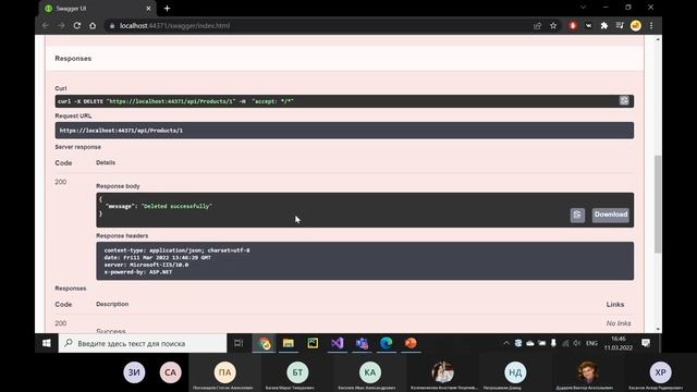 Создание Web API на ASP.Net Core и использование Swagger смотреть онлайн