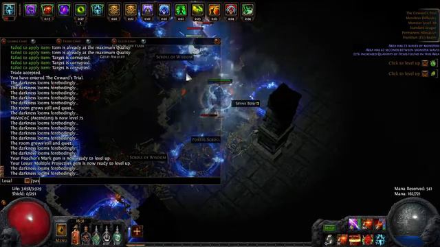 Path of Exile (settings: low grafics, High Effects) 720p смотреть онлайн