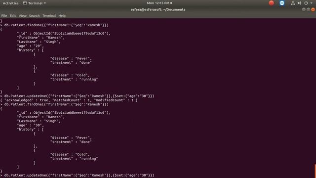 Mongodb Command Line Embedded Document смотреть онлайн