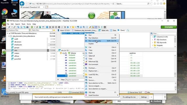 PHP Web Biometric Time and Attendance System DEMO - This is NOT A TUTORIAL смотреть онлайн