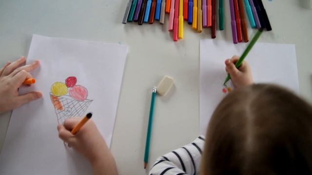 Саша, нарисуй! - МОРОЖЕНОЕ - Простое рисования для детей смотреть онлайн