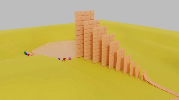 Vincent Plays with Chocolate Domino Effect