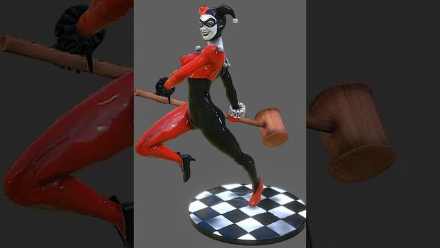 Harley Quinn - 3d Model in SDVA realtime 3d render, DC comics смотреть онлайн