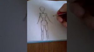 как нарисовать  легко и просто девочку аниме