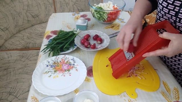 БЫСТРЫЙ, ОВОЩНОЙ, ВИТАМИННЫЙ САЛАТ!!! #рецепты #вкусно #еда #капуста# огурцы#редиска#
