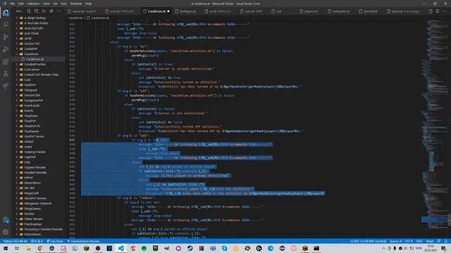 Minecraft | Skripting a server core смотреть онлайн