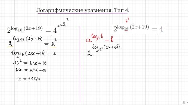 Задание 5. ЕГЭ профиль 2023 Как решать логарифмические уравнения. Часть 3. смотреть онлайн