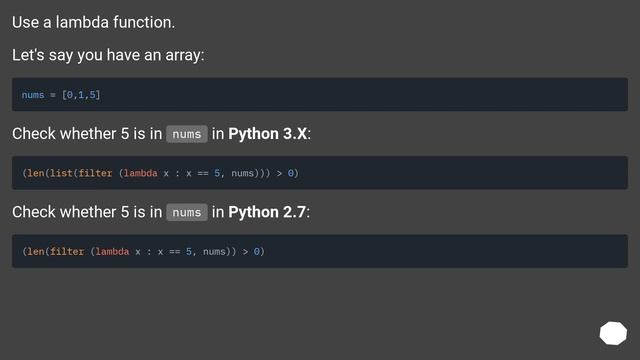 Check if item is in an array / list смотреть онлайн