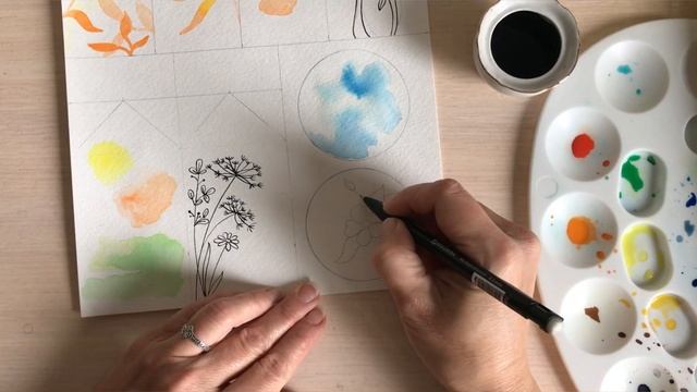 Акварельные закладки к Дню учителя. Пошаговая инструкция.