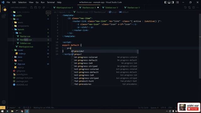 Integrasi AdminLTE 3 dengan Vue CLI 3 смотреть онлайн